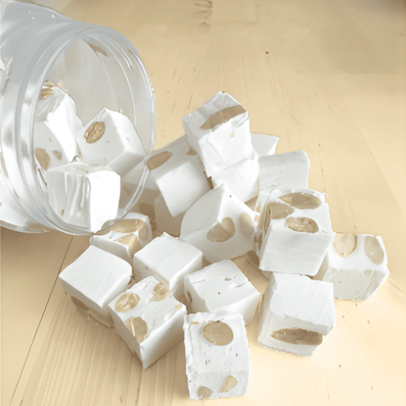 Nougat dur artisanal de Golbey – confiserie Le Cygne Bleu