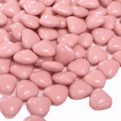 Dragées Cœur Chocolat Rose