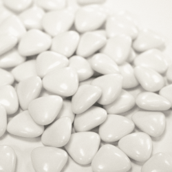 Dragées Blanc Cœur Chocolat