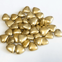 Dragées Cœur Chocolat Or