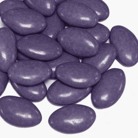Dragées chocolat violet pour décoration élégante de mariage ou baptême, Le Cygne Bleu Golbey