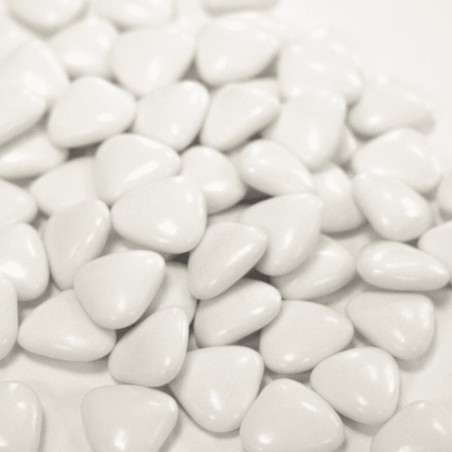 Dragées cœur chocolat blanc pour cérémonie traditionnelle