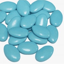 Dragées chocolat bleu turquoise pour décoration colorée