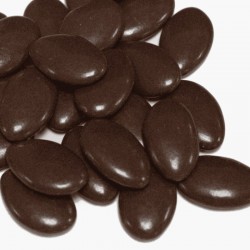 Dragées chocolat marron pour décoration sobre et élégante
