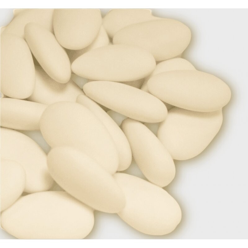 Dragées amande beige dune pour thème bohème, confiserie Le Cygne Bleu Golbey