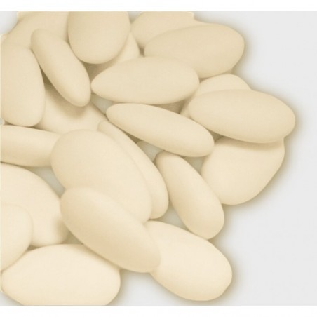 Dragées amande beige dune pour thème bohème, confiserie Le Cygne Bleu Golbey