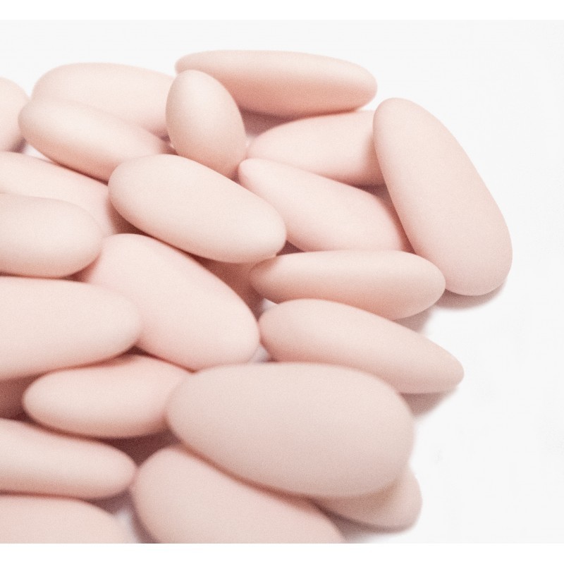 Dragées amande rose pour mariage romantique