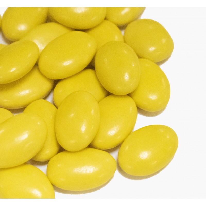 Dragées guimauve jaune pour ambiance lumineuse