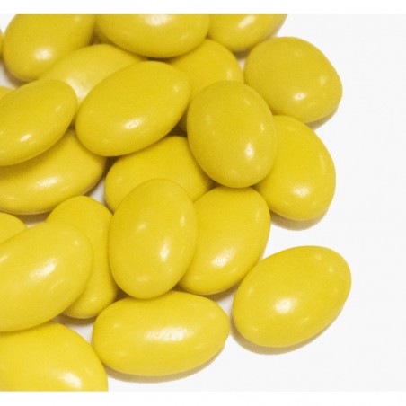 Dragées guimauve jaune pour ambiance lumineuse