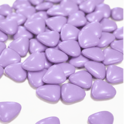 Dragées Coeur Chocolat Lilas