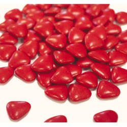 Dragées Cœur Chocolat Rouge