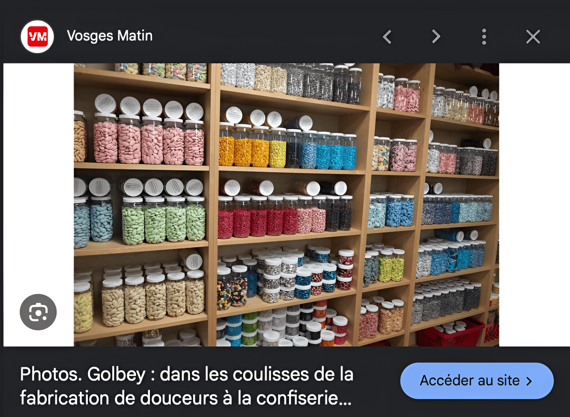 Le Cygne Bleu, Confiserie des Vosges, Golbey, Epinal