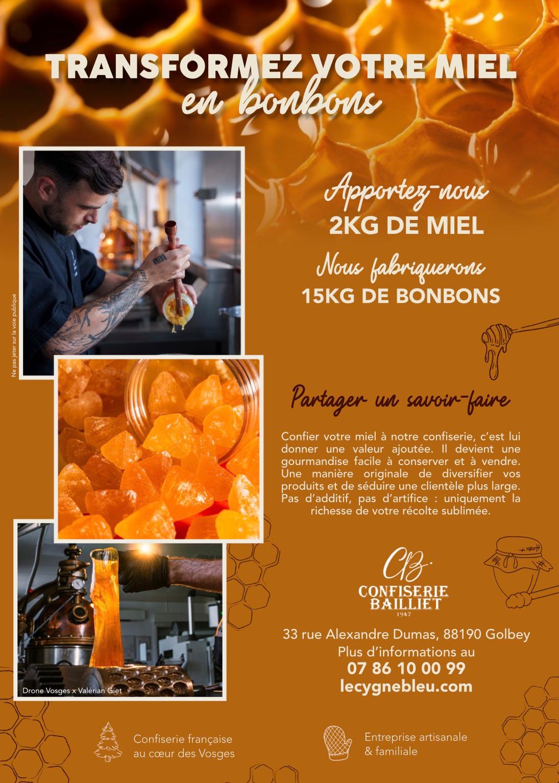Le Cygne Bleu flyer miel apiculteur.JPG